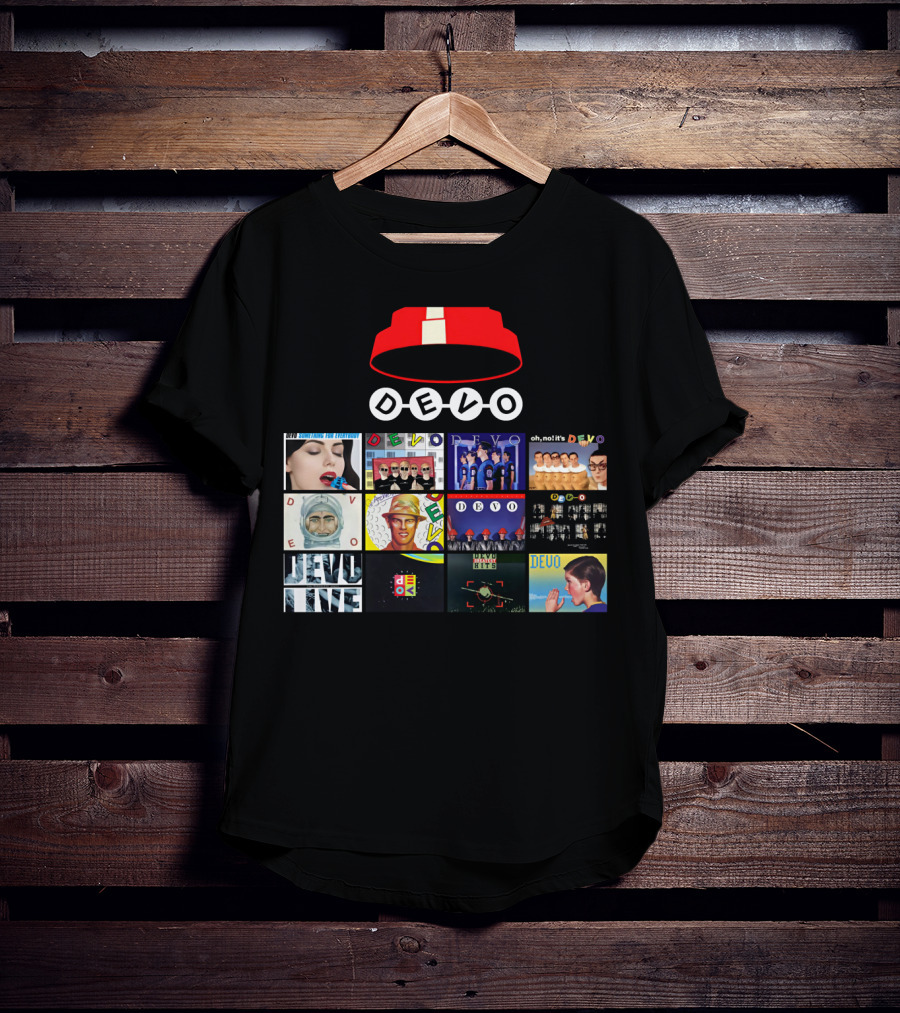 DEVO Album Covers Collection With Signature Energy Dome T-Shirt