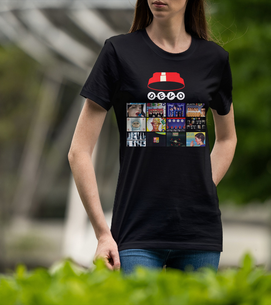 DEVO Album Covers Collection With Signature Energy Dome T-Shirt