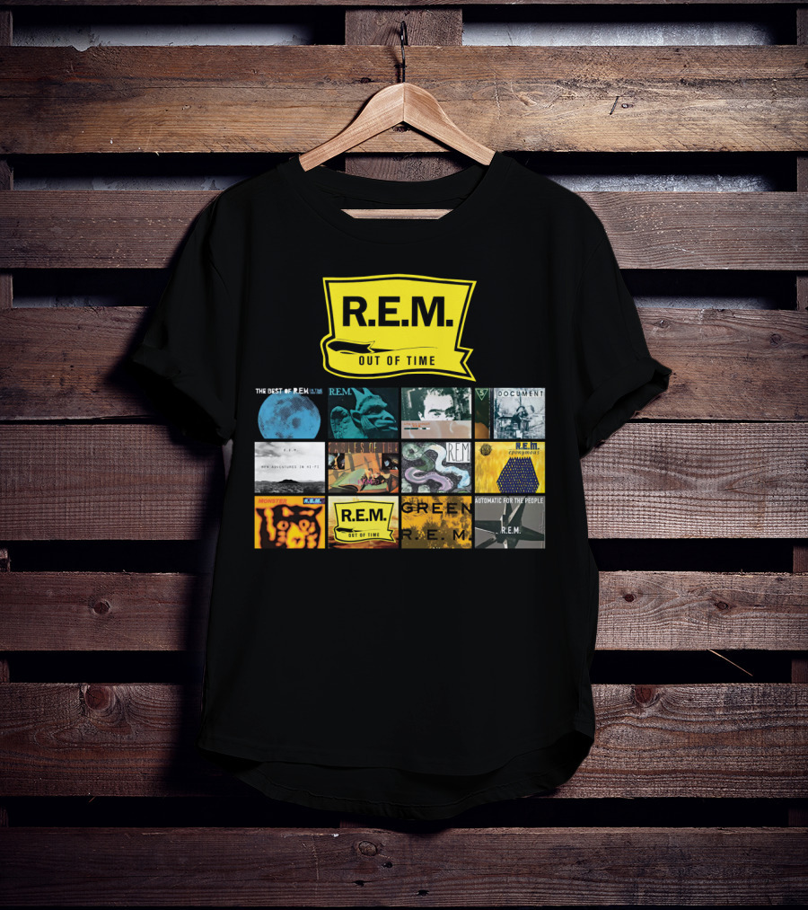 R.E.M. Out Of Time Album Covers Collection T-Shirt