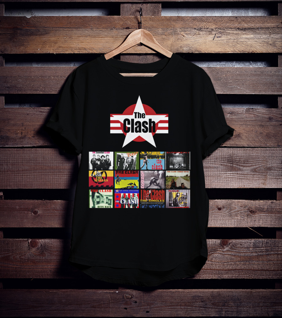 The Clash Essential Compilation Album Covers Collection T-Shirt