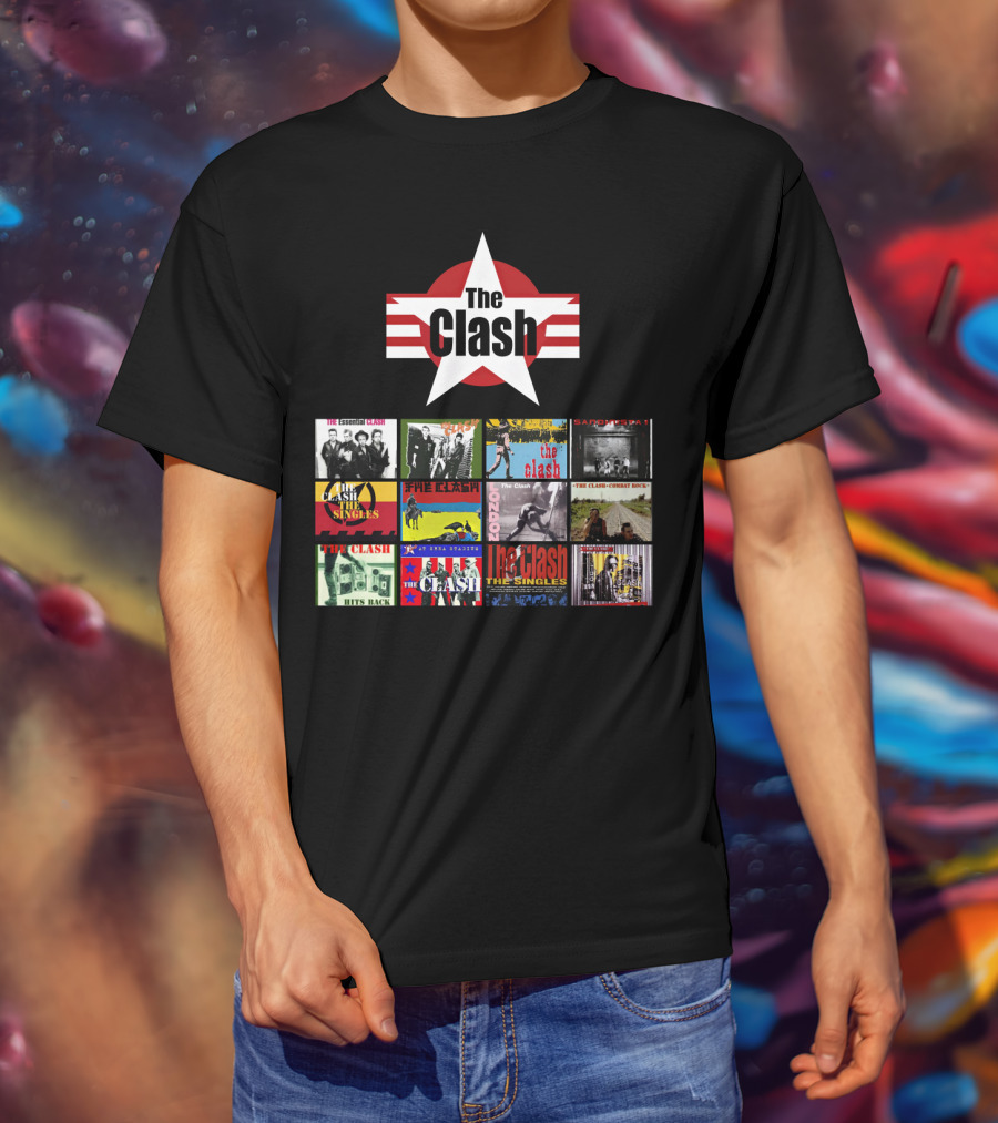 The Clash Essential Compilation Album Covers Collection T-Shirt