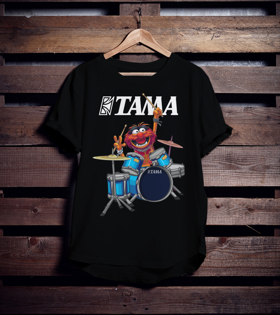 The Muppet Show Animal With Tama Drums Enthusiastic Performance T-Shirt