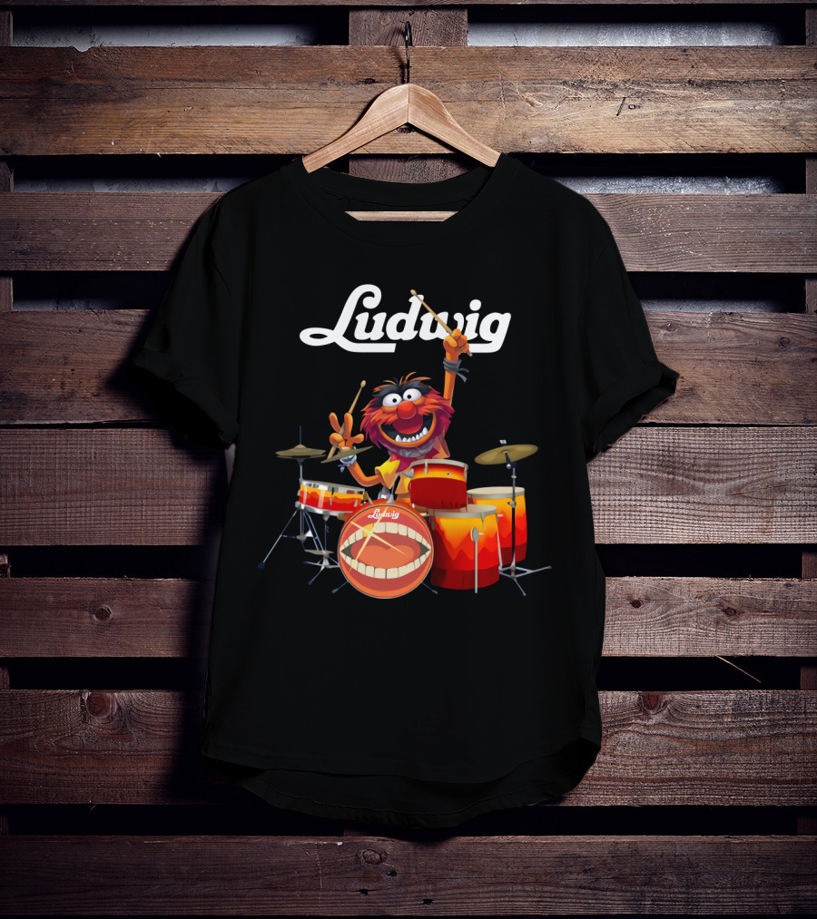 The Muppets Animal Ludwig Drums T-Shirt