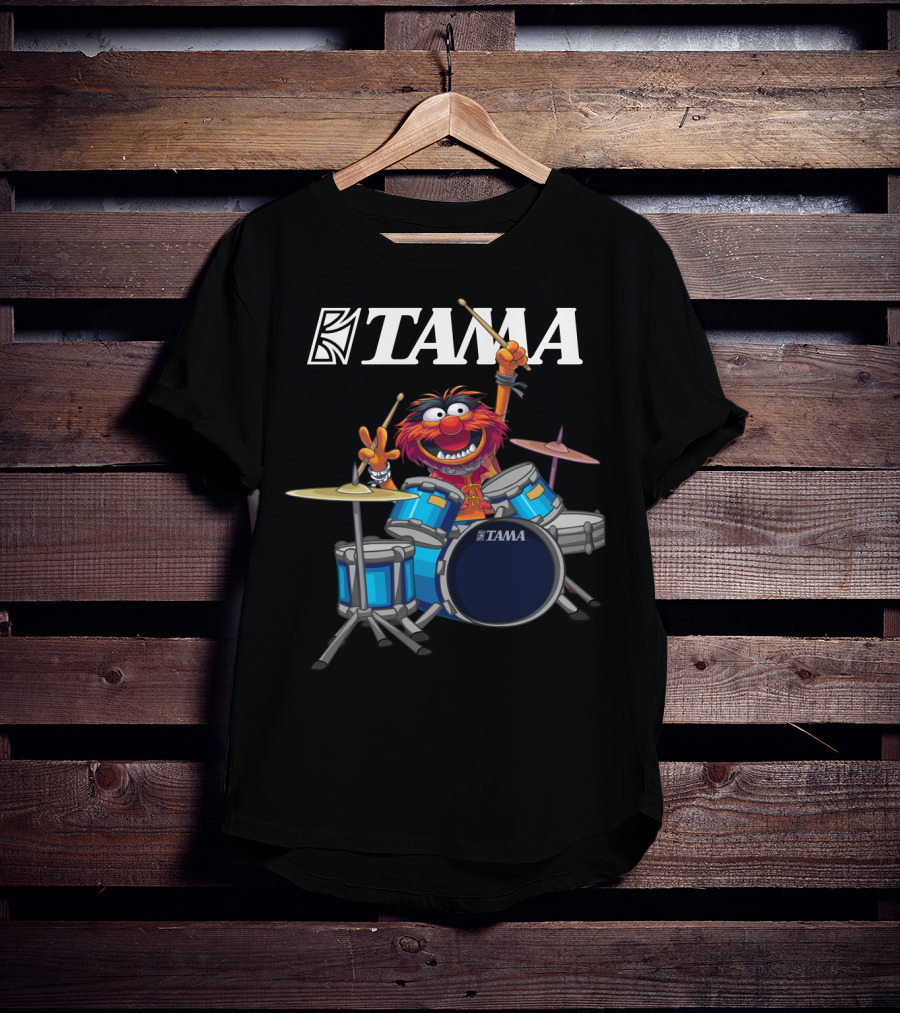 The Muppets Animal Tama Drums Enthusiastic Drumming Muppet T-Shirt