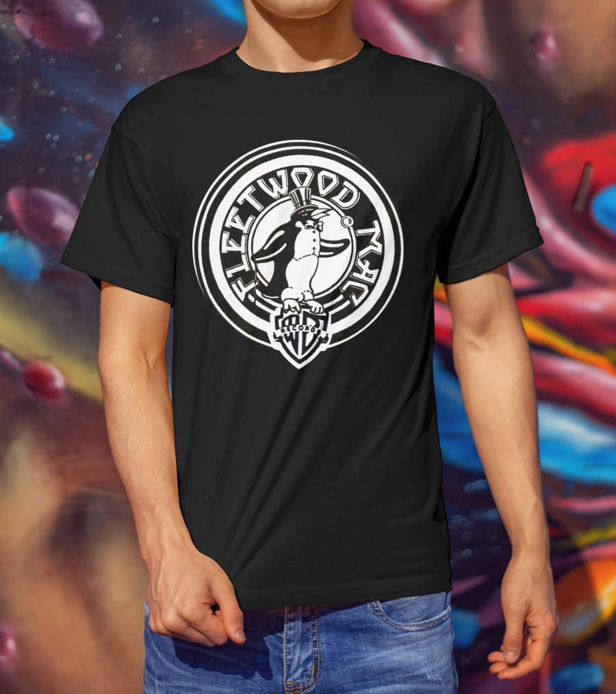 Fleetwood Mac Warner Bros Records Penguin T-Shirt