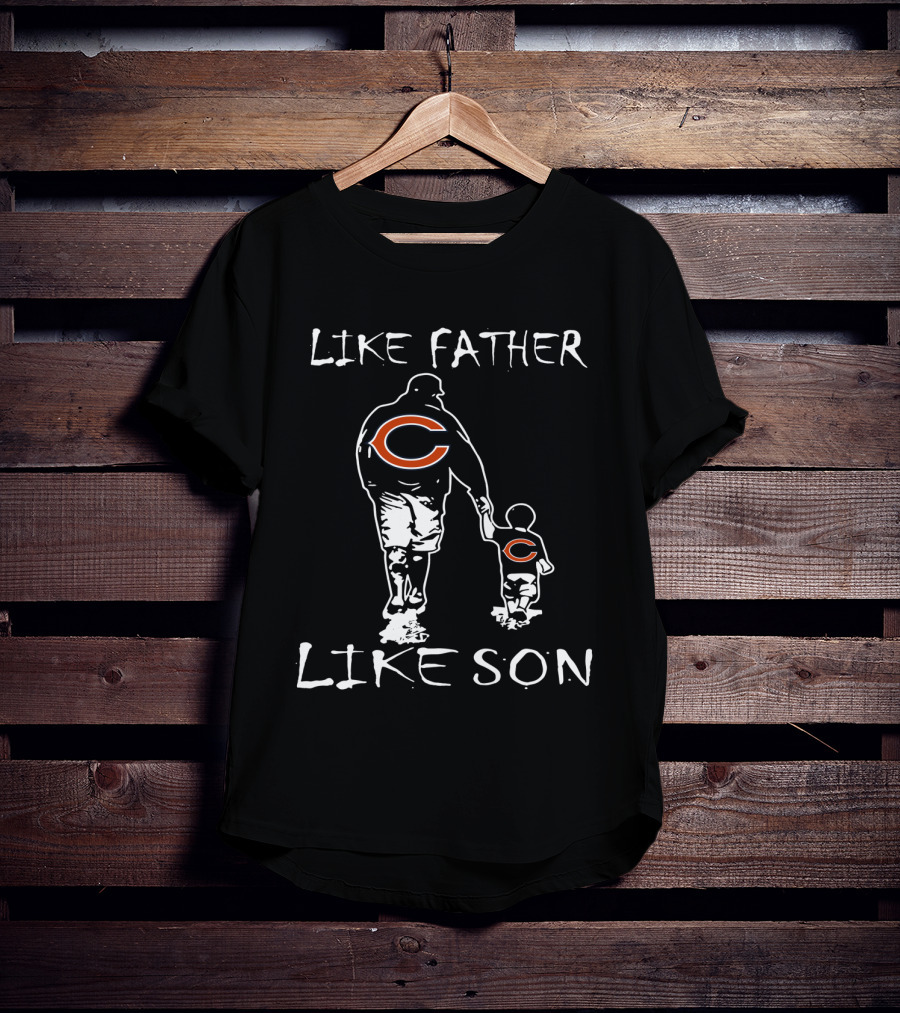 Like Father Like Son Chicago Bears Matching Outfits T-Shirt