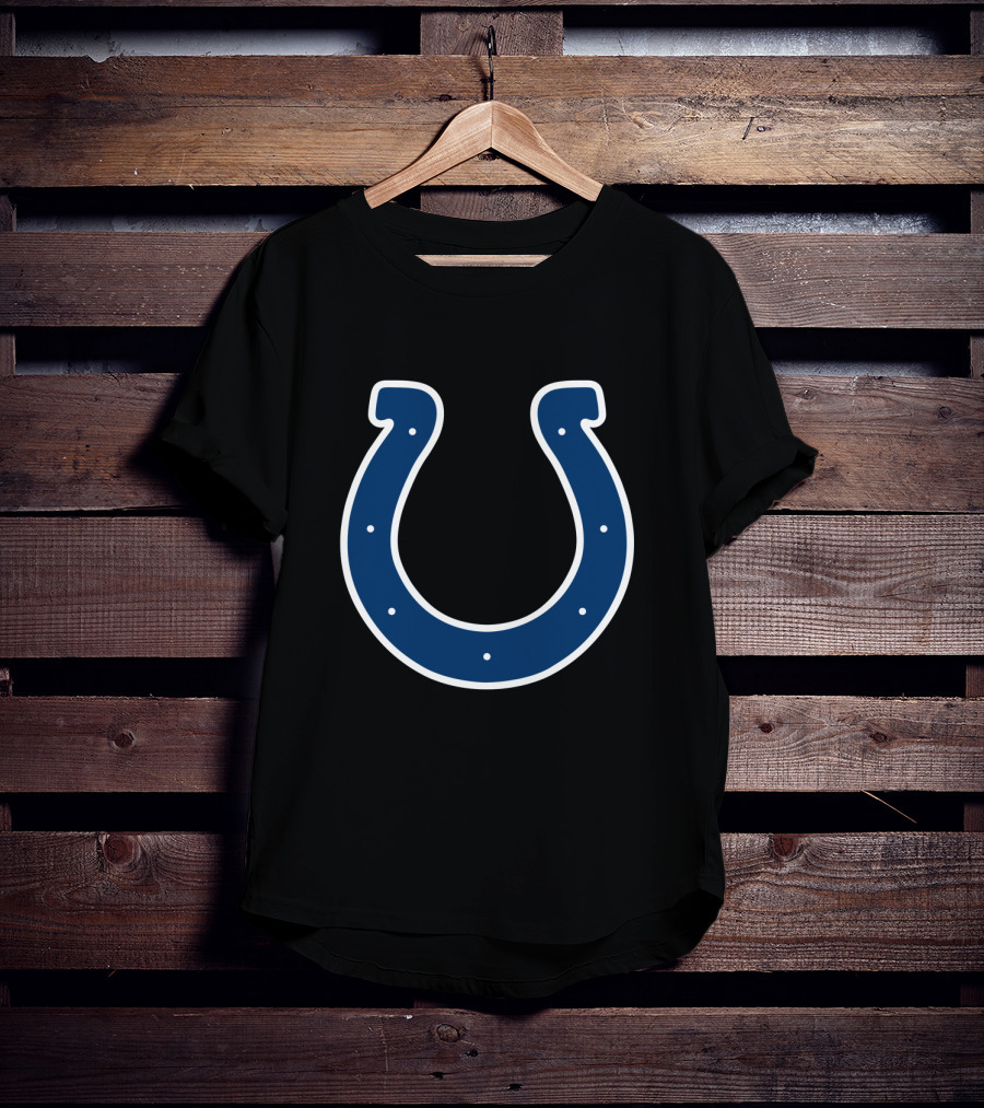 Indianapolis Colts Blue Horseshoe Logo NFL T-Shirt
