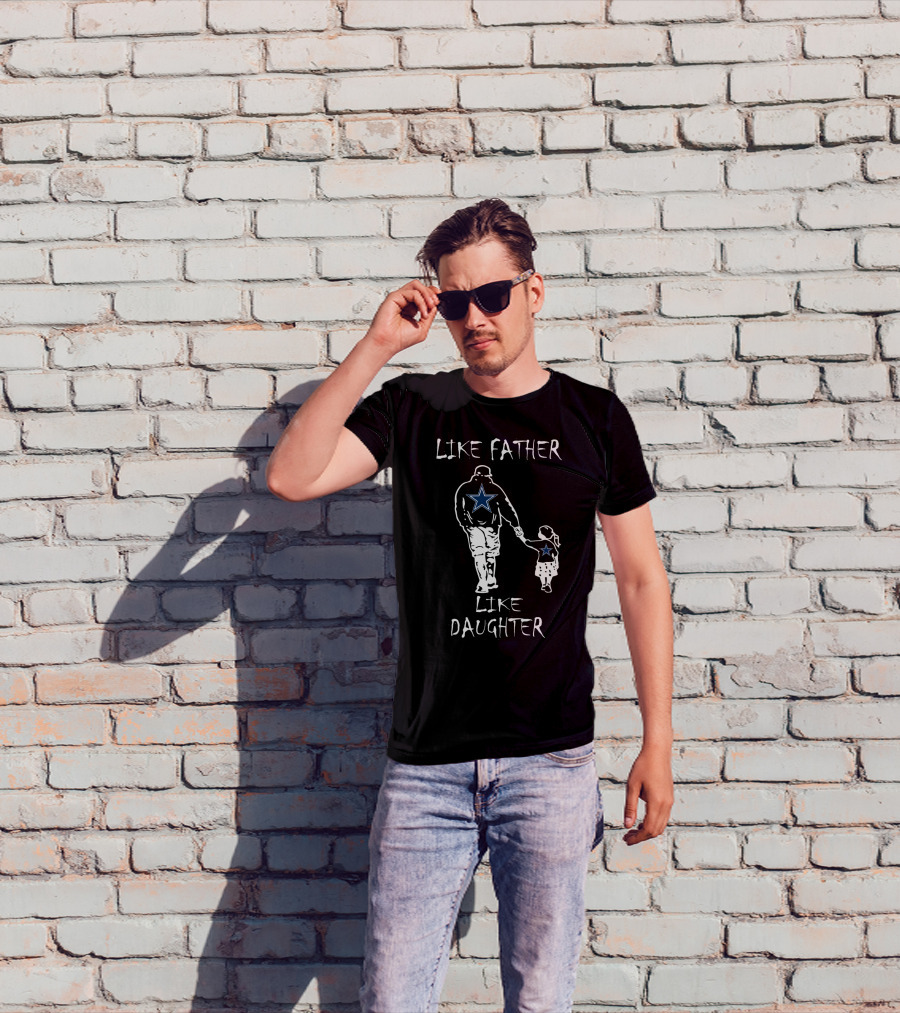 Like Father Like Daughter Dallas Cowboys Star Fan Connection T-Shirt