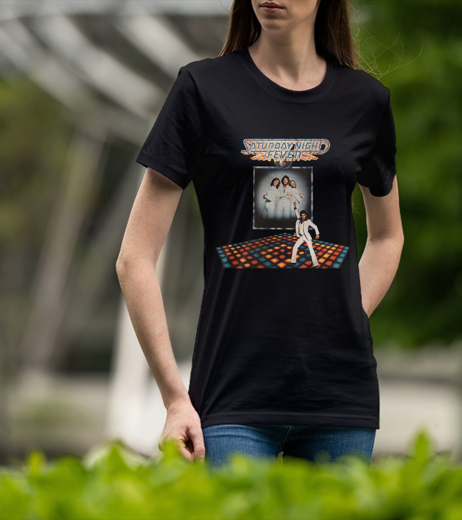 Saturday Night Fever Disco Dance 1977 With Bee Gees T-Shirt