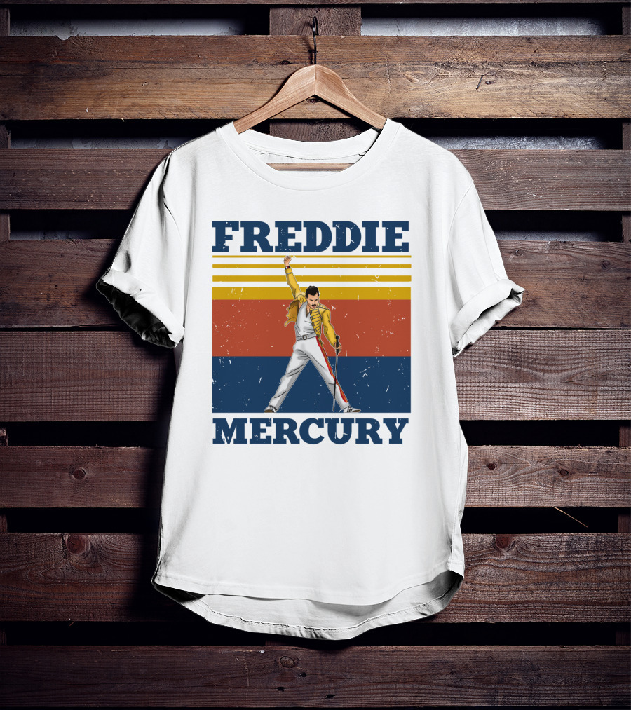 Freddie Mercury Retro Style Iconic Pose T-Shirt