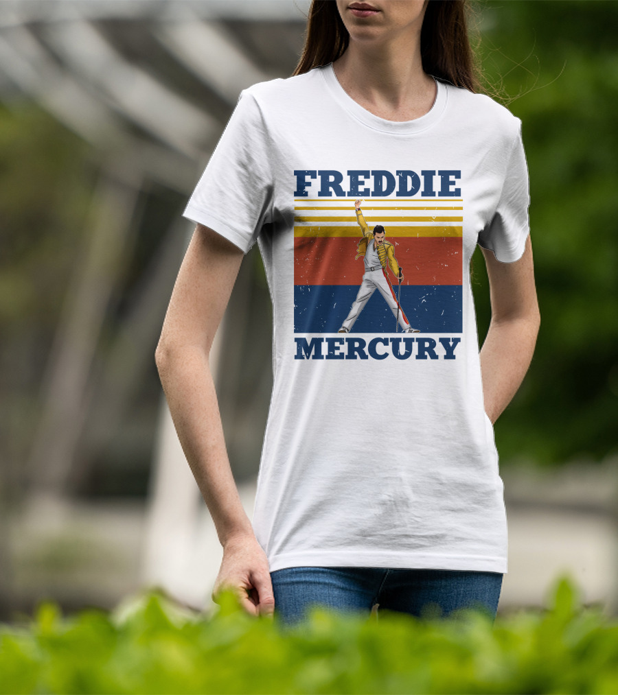 Freddie Mercury Retro Style Iconic Pose T-Shirt