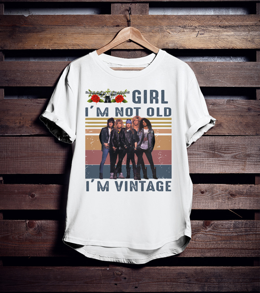 Guns N' Roses Girl I'm Not Old I'm Vintage T-Shirt