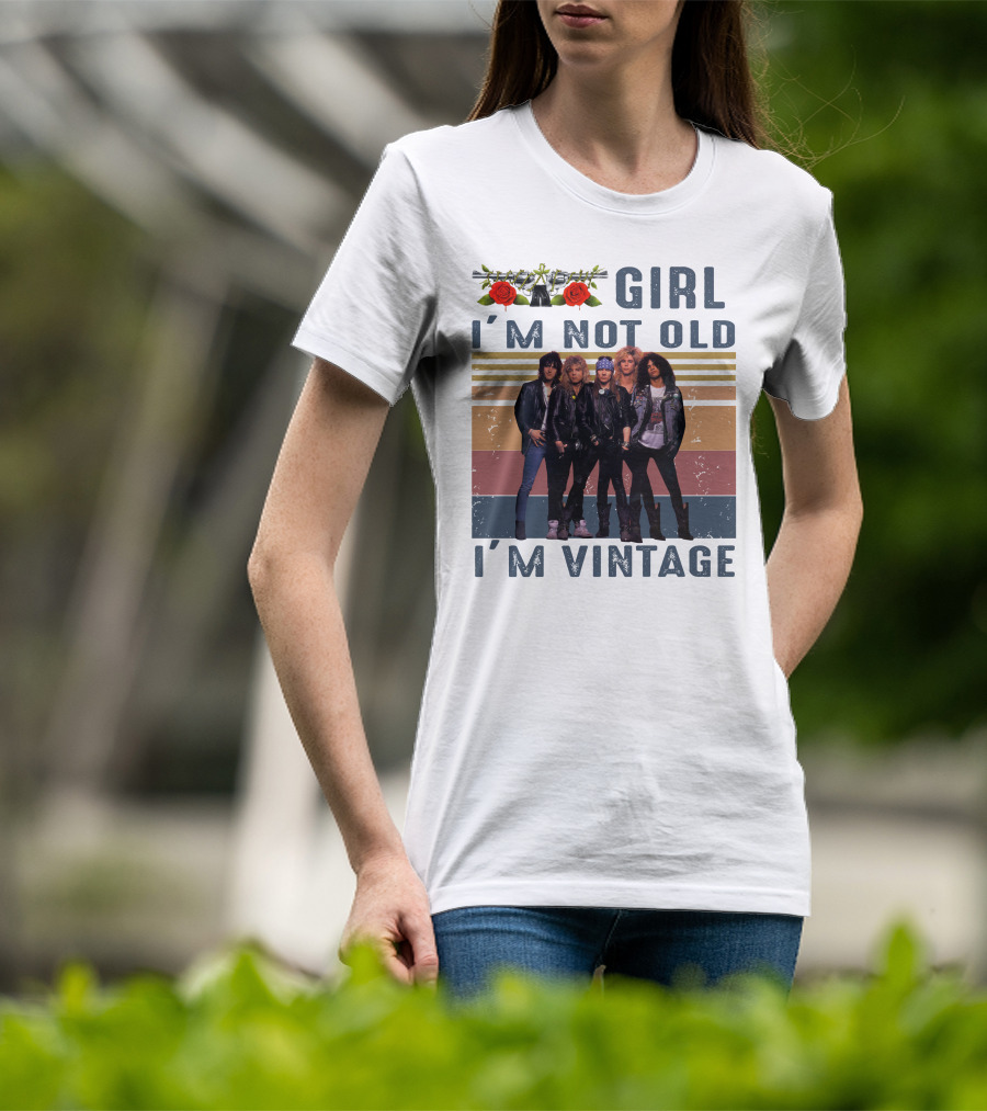 Guns N' Roses Girl I'm Not Old I'm Vintage T-Shirt