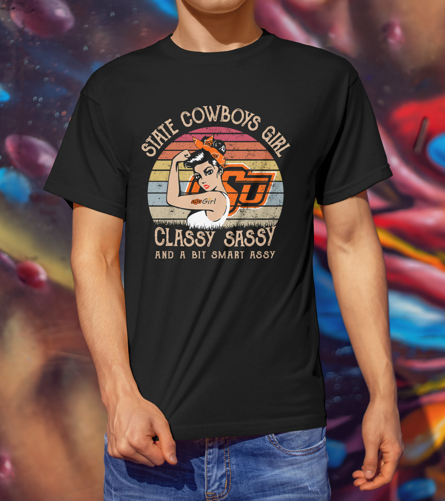 State Cowboys Girl Classy Sassy And A Bit Smart Assy T-Shirt