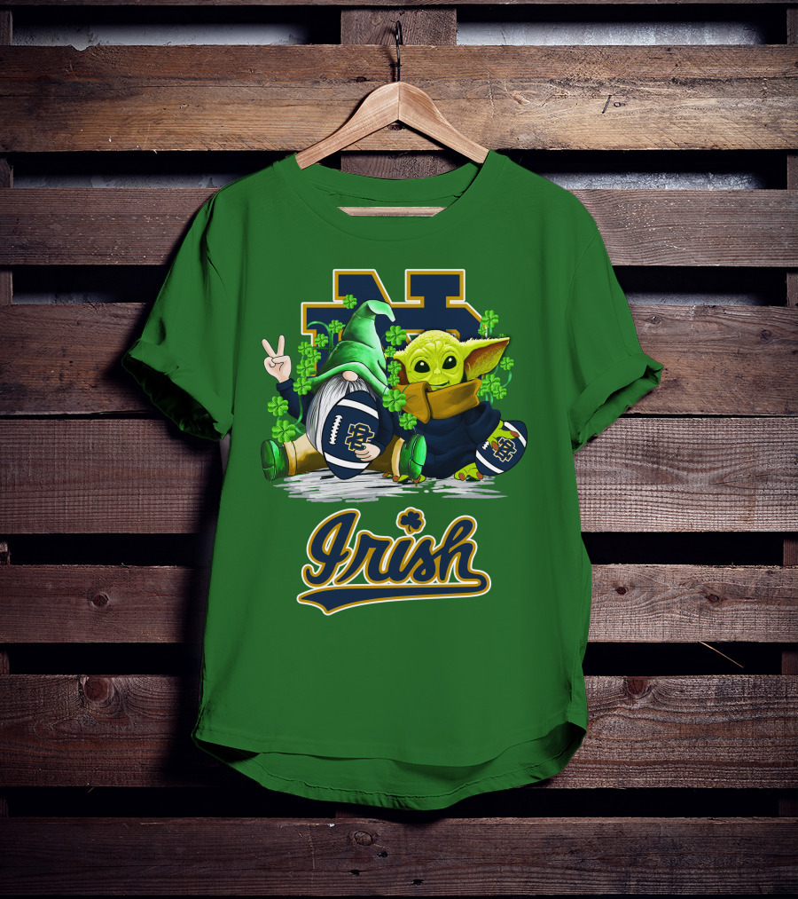 Notre Dame Fighting Irish Football St Patrick's Day Irish T-Shirt