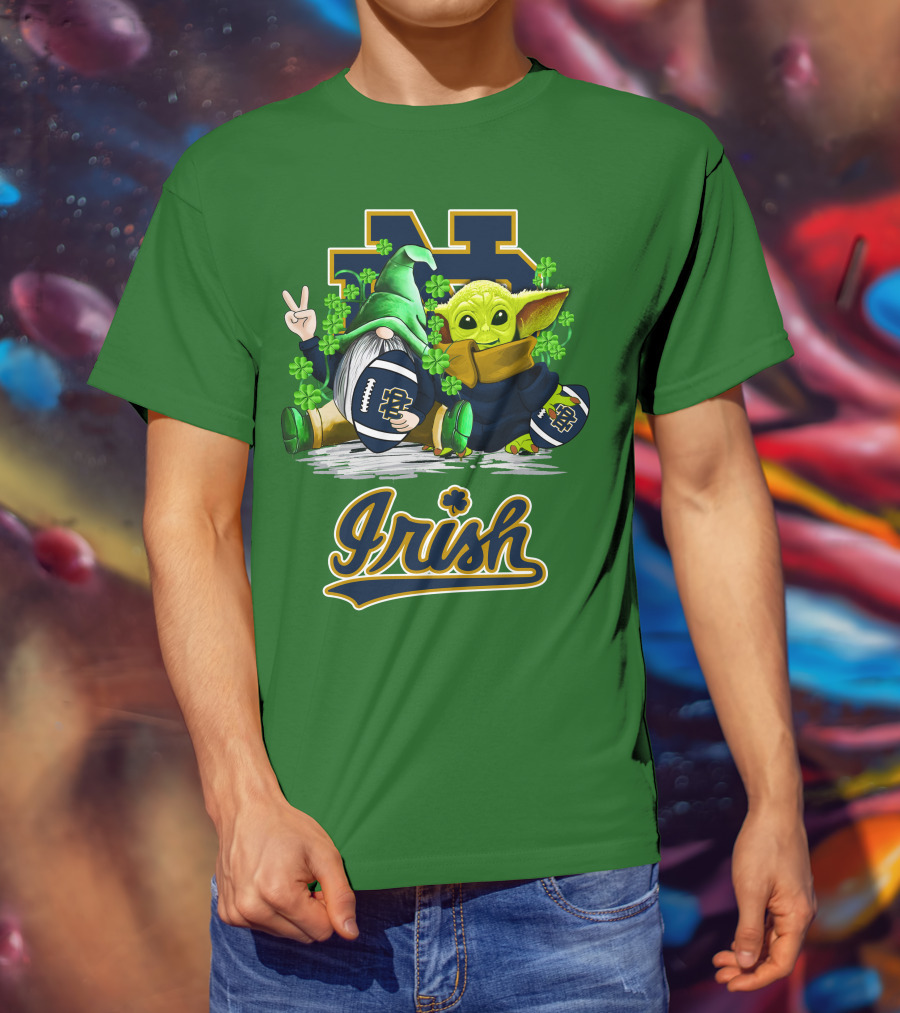Notre Dame Fighting Irish Football St Patrick's Day Irish T-Shirt