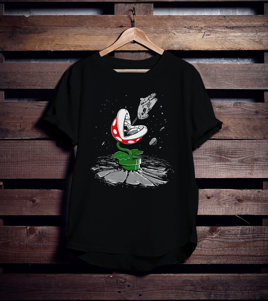 Piranha Strikes Back Space Battle T-Shirt