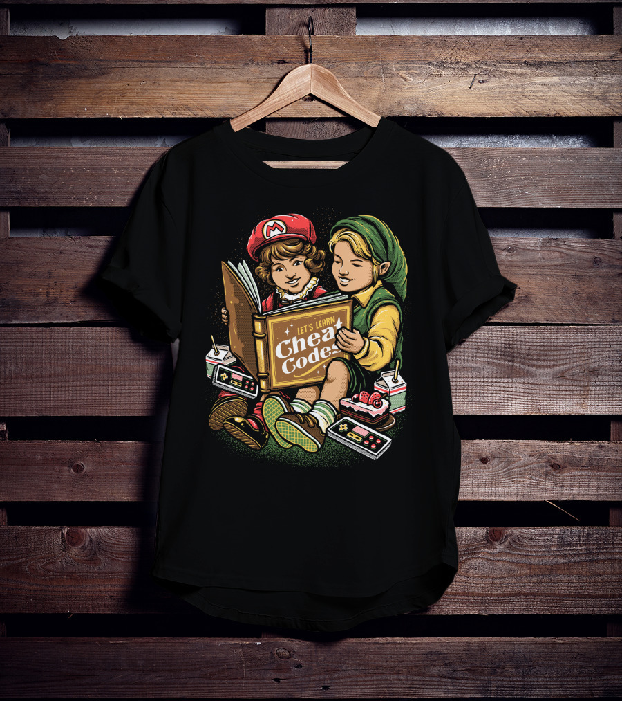 Let's Learn Cheat Codes With Classic Gaming Duo T-Shirt