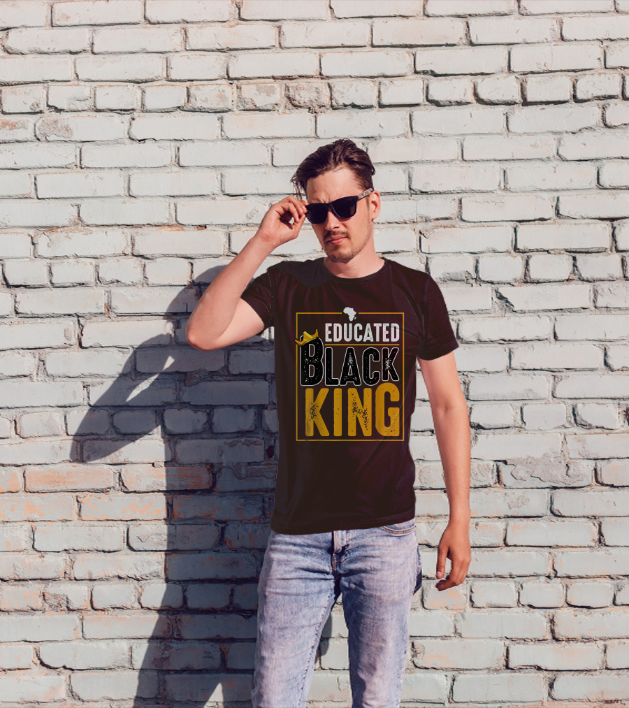 Educated Black King Africa Crown T-Shirt