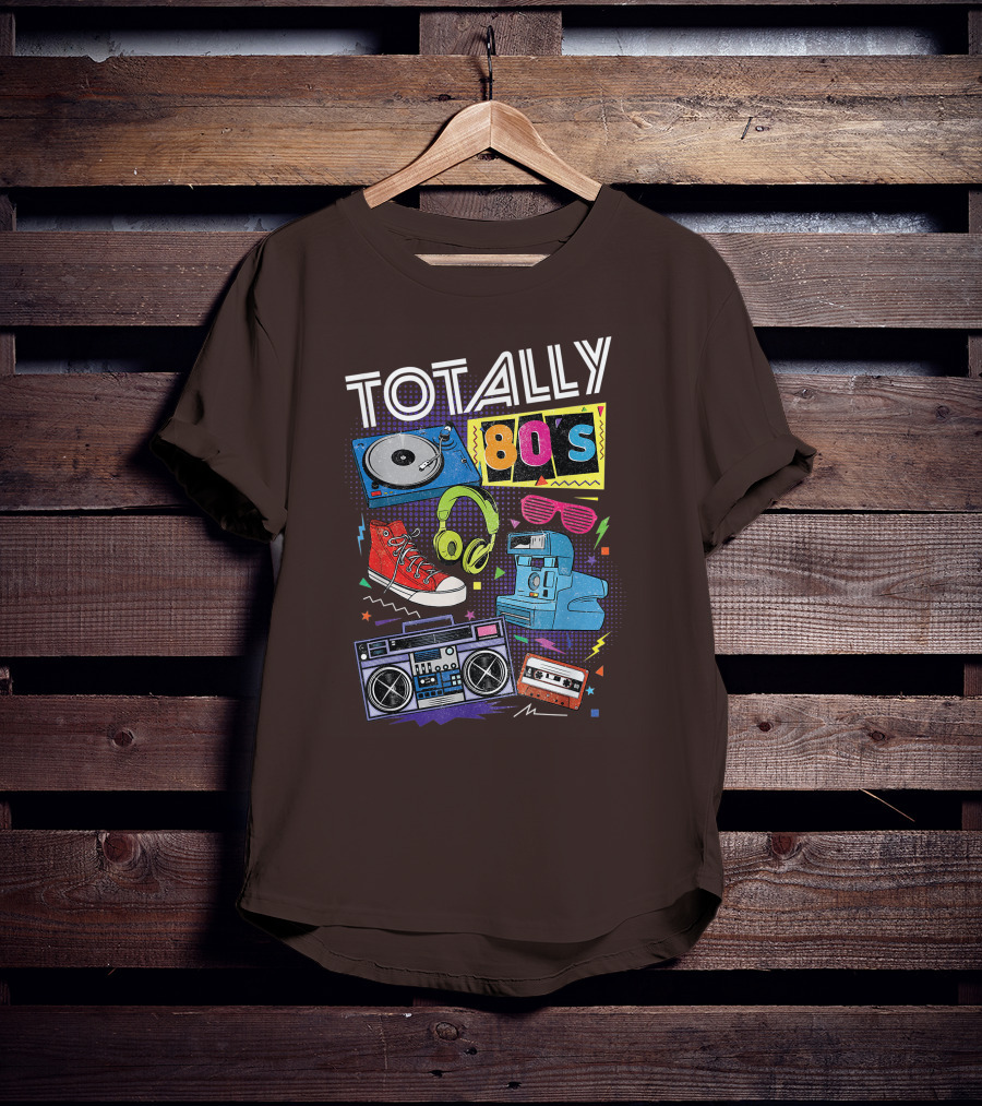 Totally 80s Boombox Cassette Tape T-Shirt