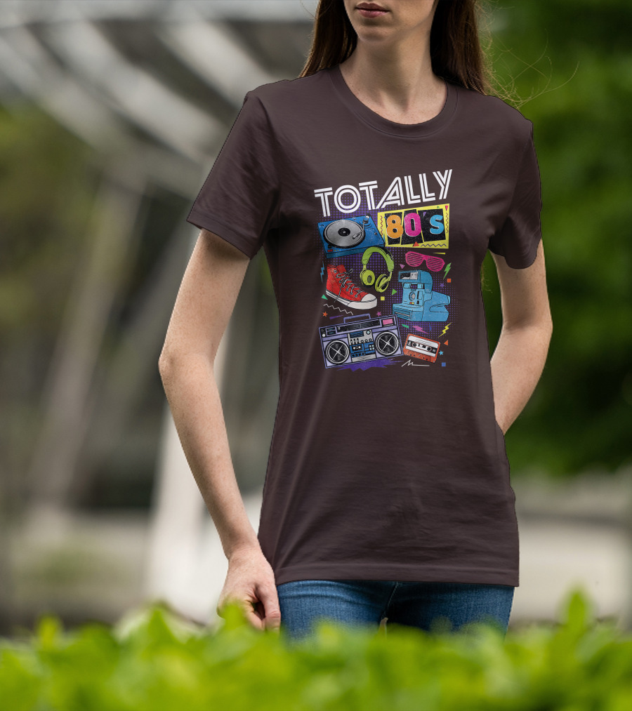 Totally 80s Boombox Cassette Tape T-Shirt