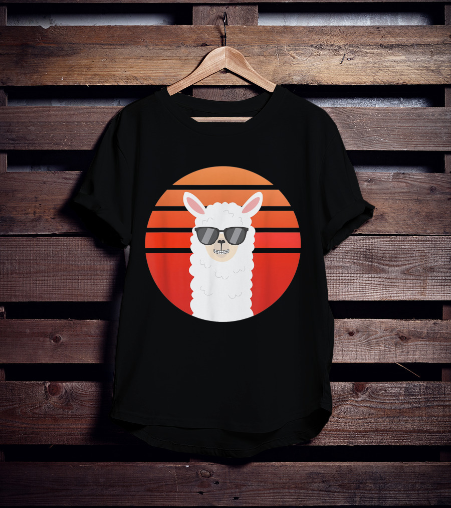Alpaca Grin Sunset Shades T-Shirt