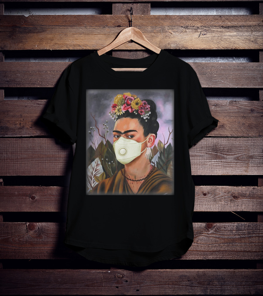 Frida Kahlo Floral Mask T-Shirt