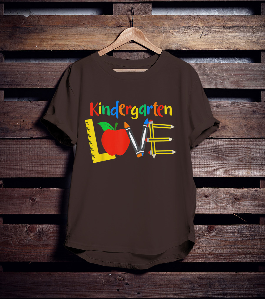 Kindergarten Love Teacher Student Classroom Tools T-Shirt