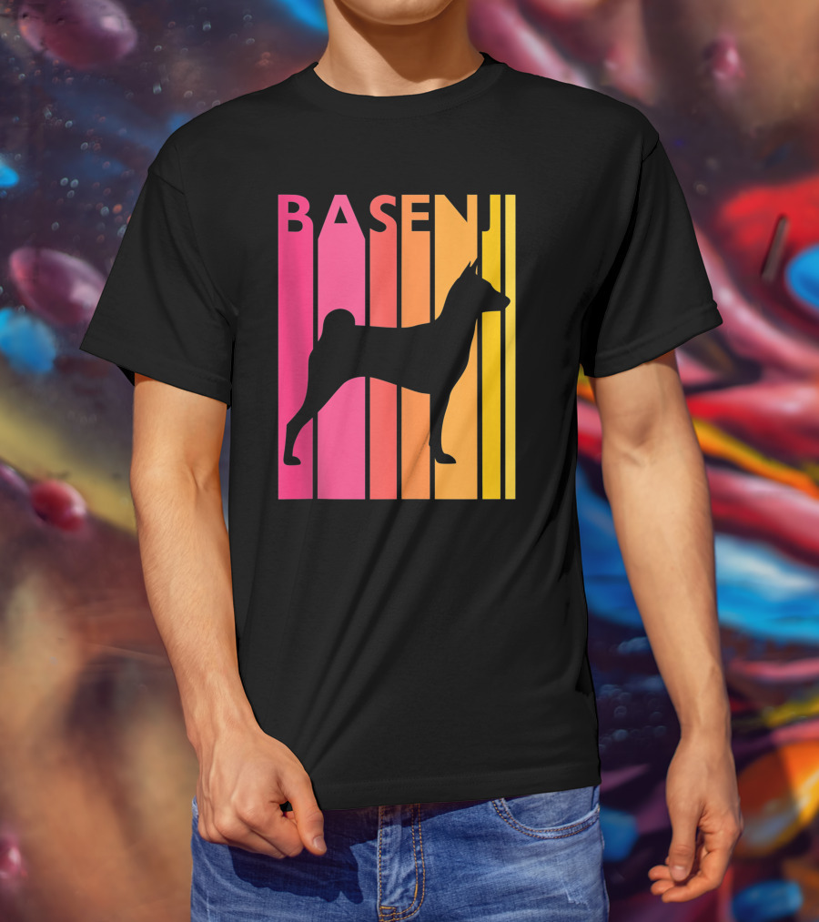Basenji Retro Love Vintage T-Shirt