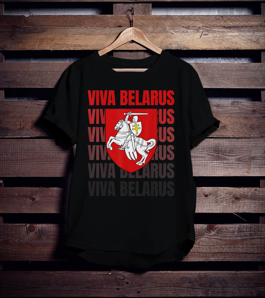Viva Belarus Pogonya Emblem Flag T-Shirt