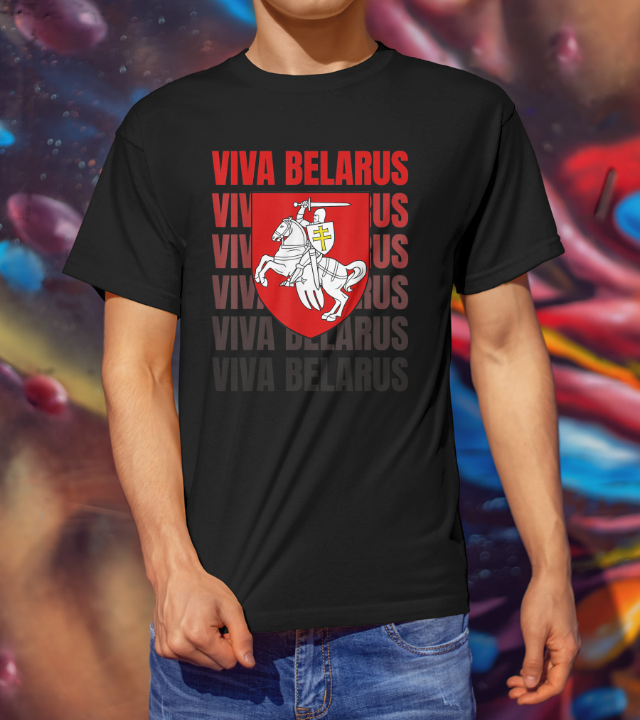 Viva Belarus Pogonya Emblem Flag T-Shirt