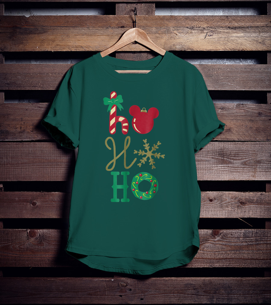 Ho Ho Ho Disney Mickey Holiday T-Shirt