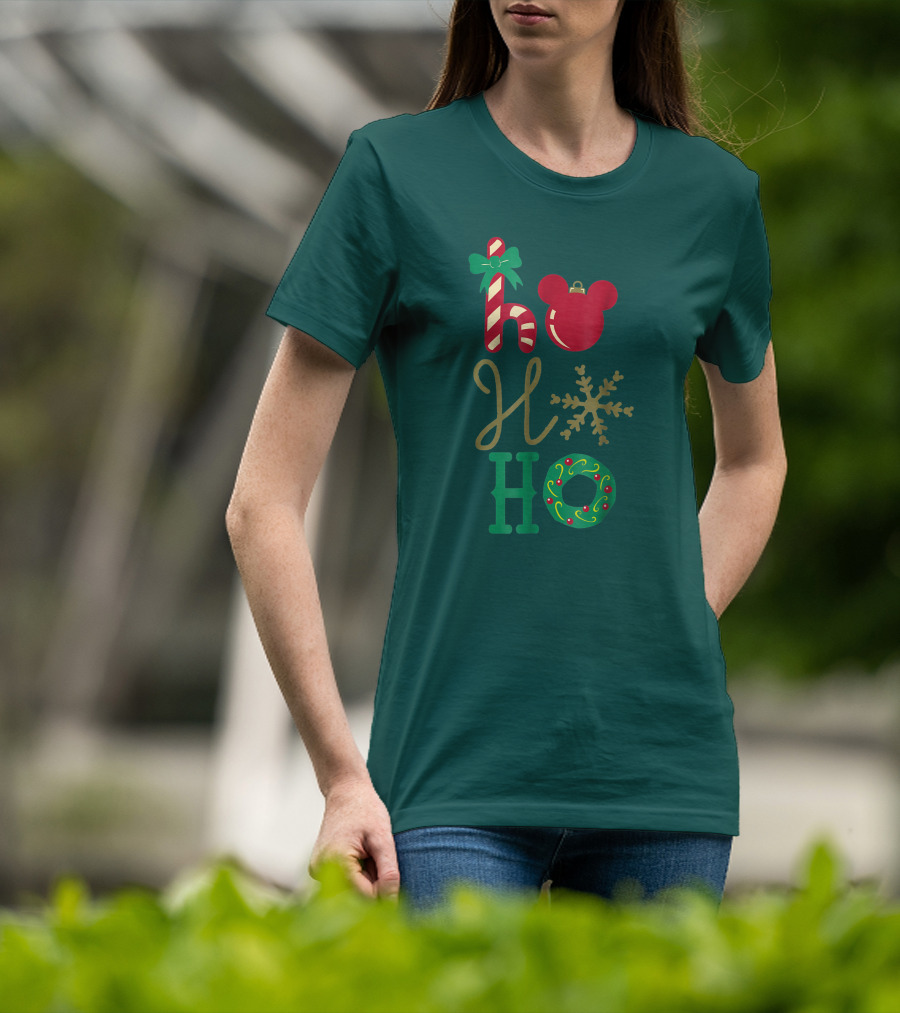 Ho Ho Ho Disney Mickey Holiday T-Shirt
