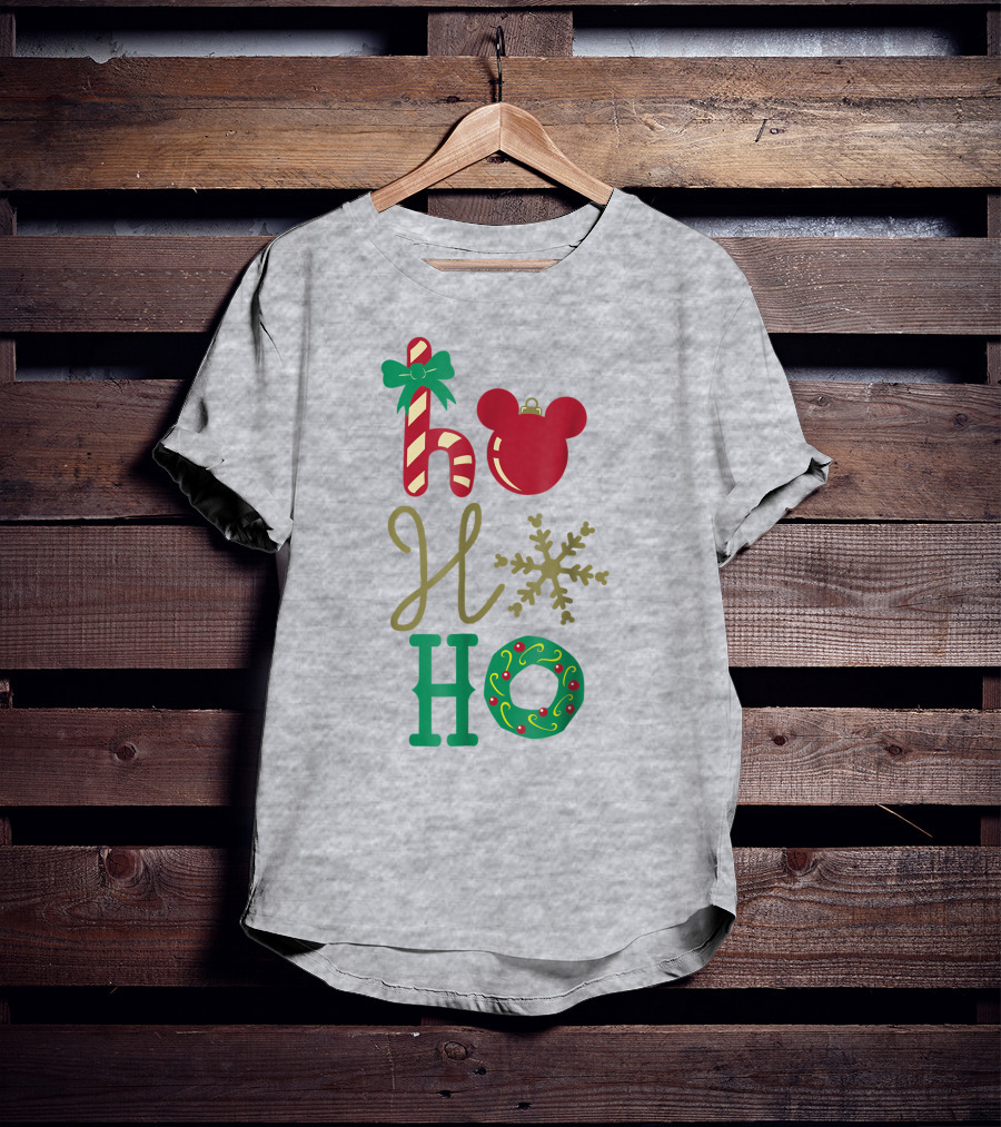 Disney Christmas Mickey Mouse Ho Ho Ho T-Shirt