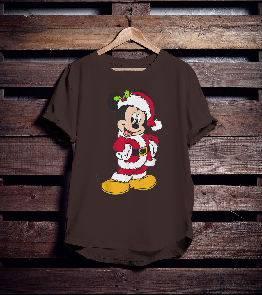 Disney Santa Mickey Mouse Holiday T-Shirt