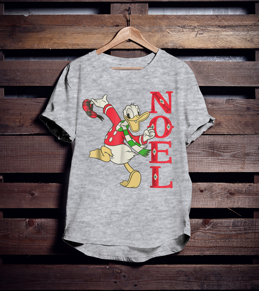 Vintage Disney Donald Duck Noel Holiday Merry Christmas T-Shirt