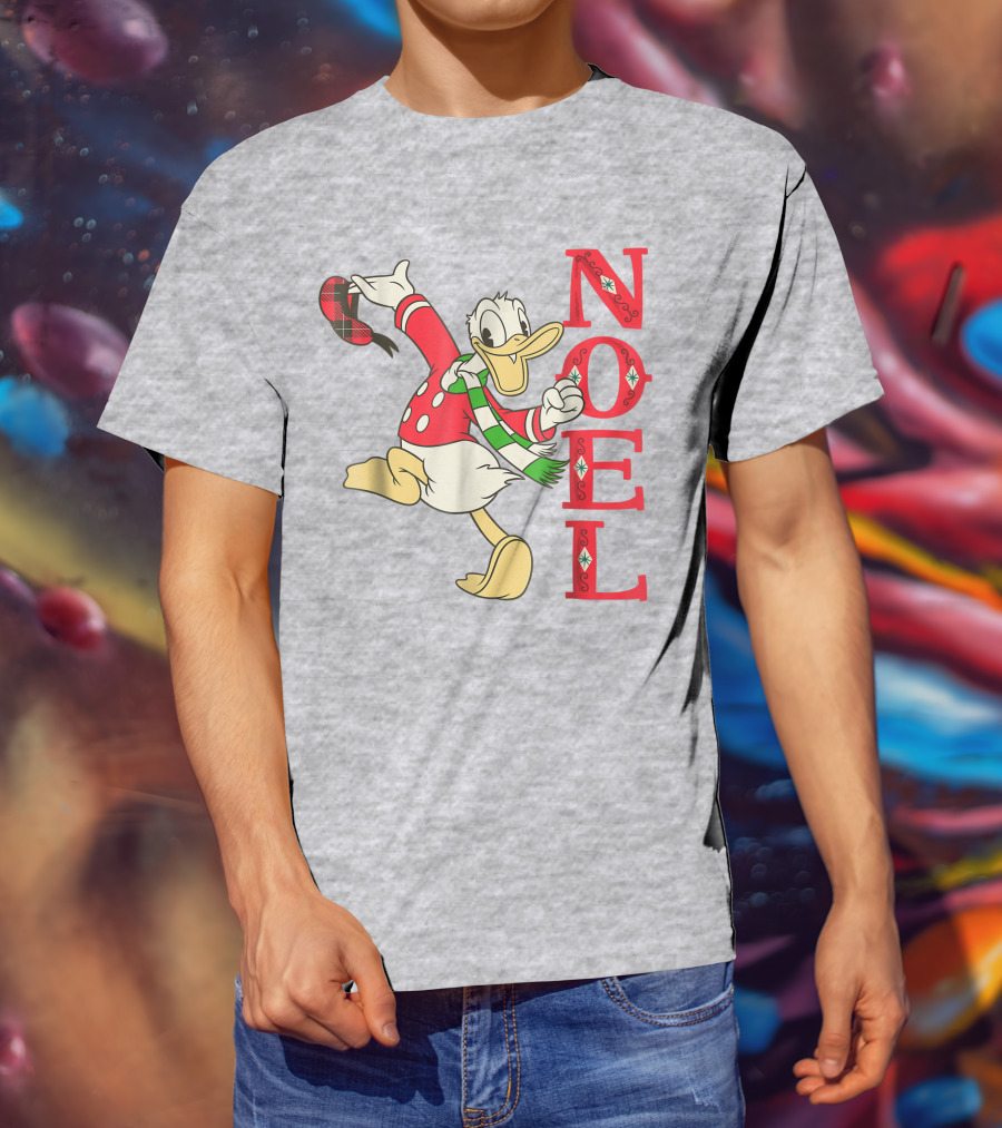 Vintage Disney Donald Duck Noel Holiday Merry Christmas T-Shirt