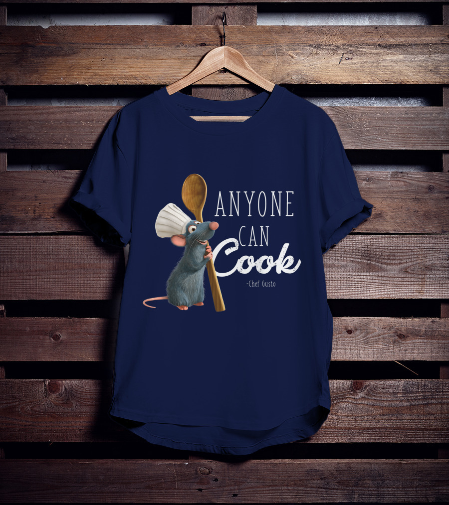 Disney Pixar Ratatouille Remy Anyone Can Cook Chef Gusto T-Shirt