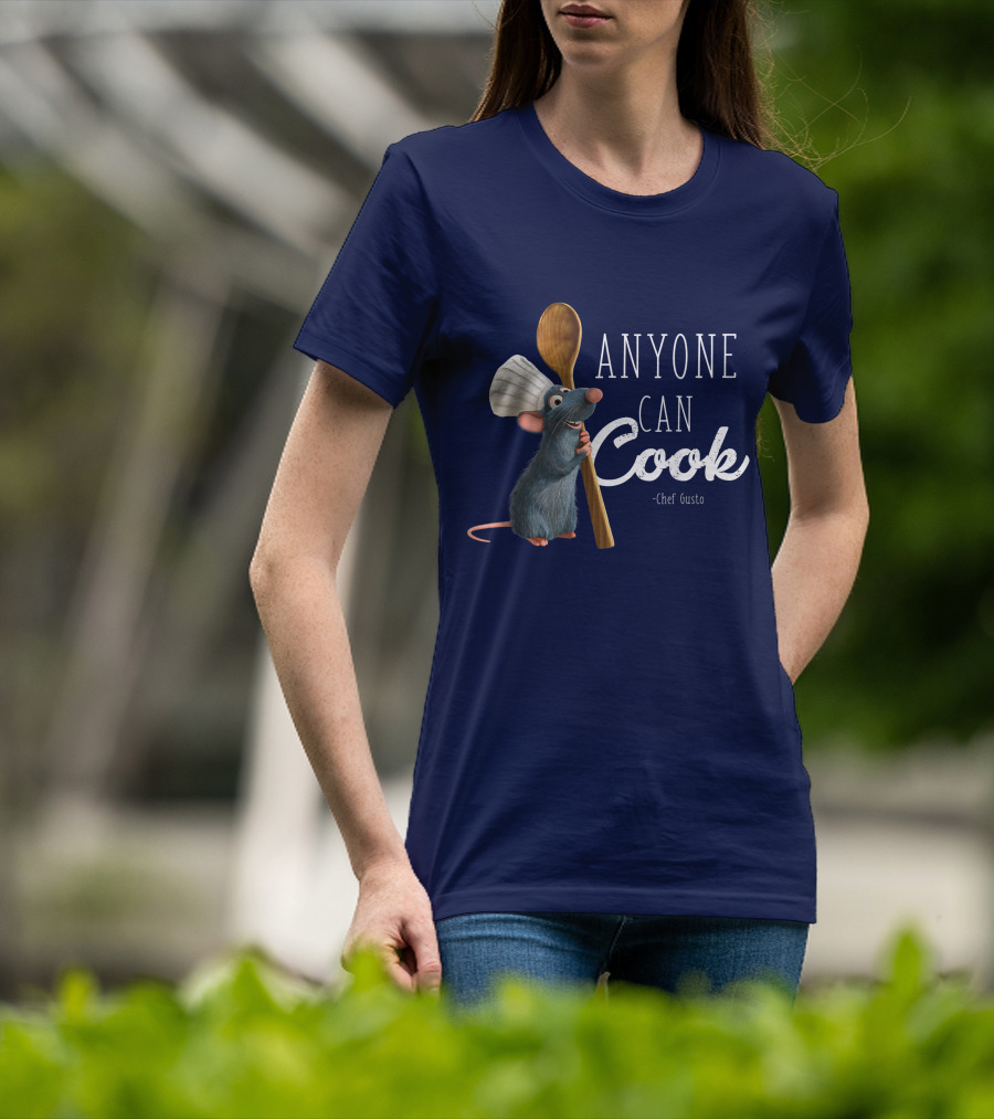 Disney Pixar Ratatouille Remy Anyone Can Cook Chef Gusto T-Shirt