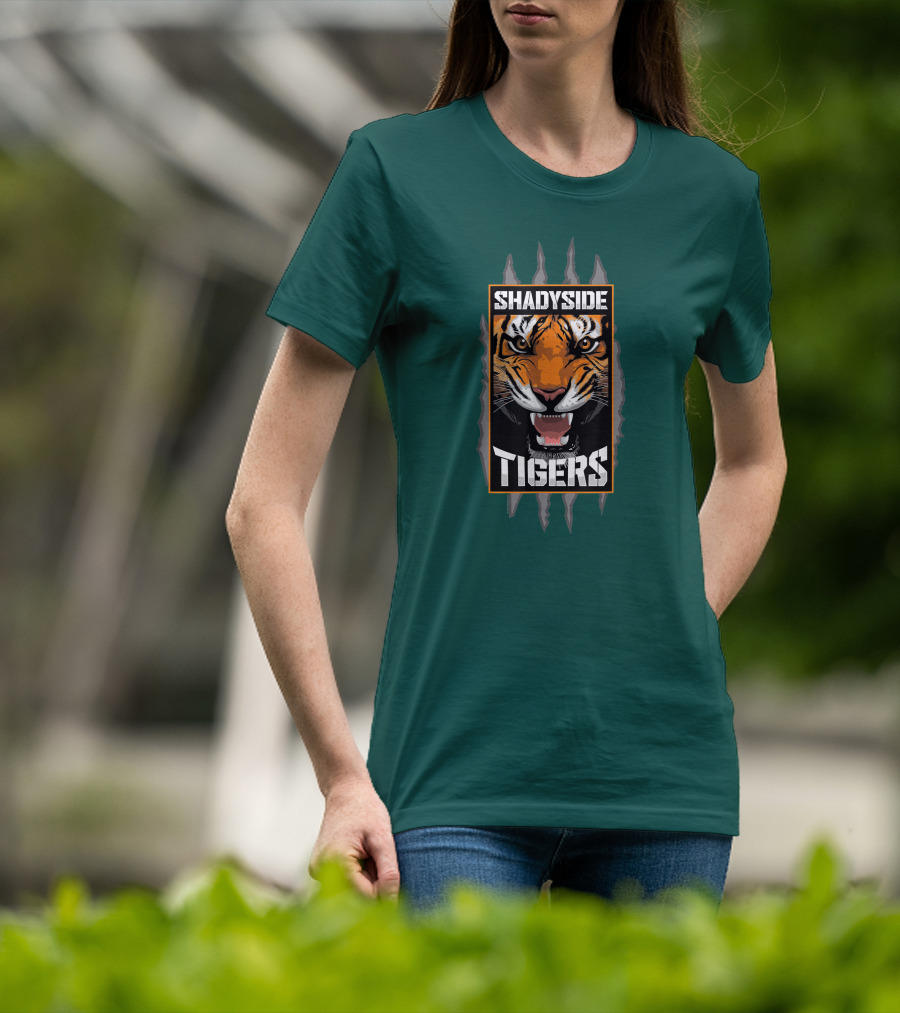 Shadyside Tigers Fierce Tiger Face Claw Marks T-Shirt