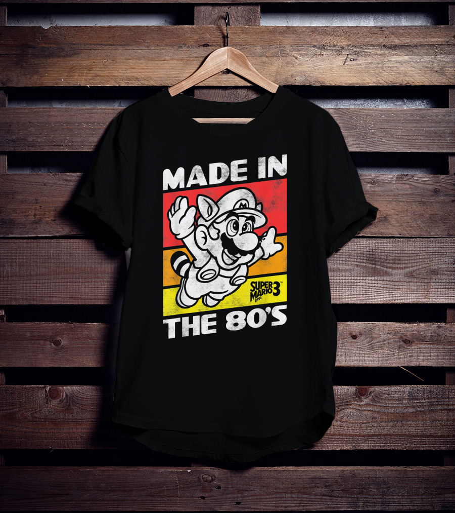 Made In The 80's Super Mario Bros 3 Retro Gaming Humor T-Shirt