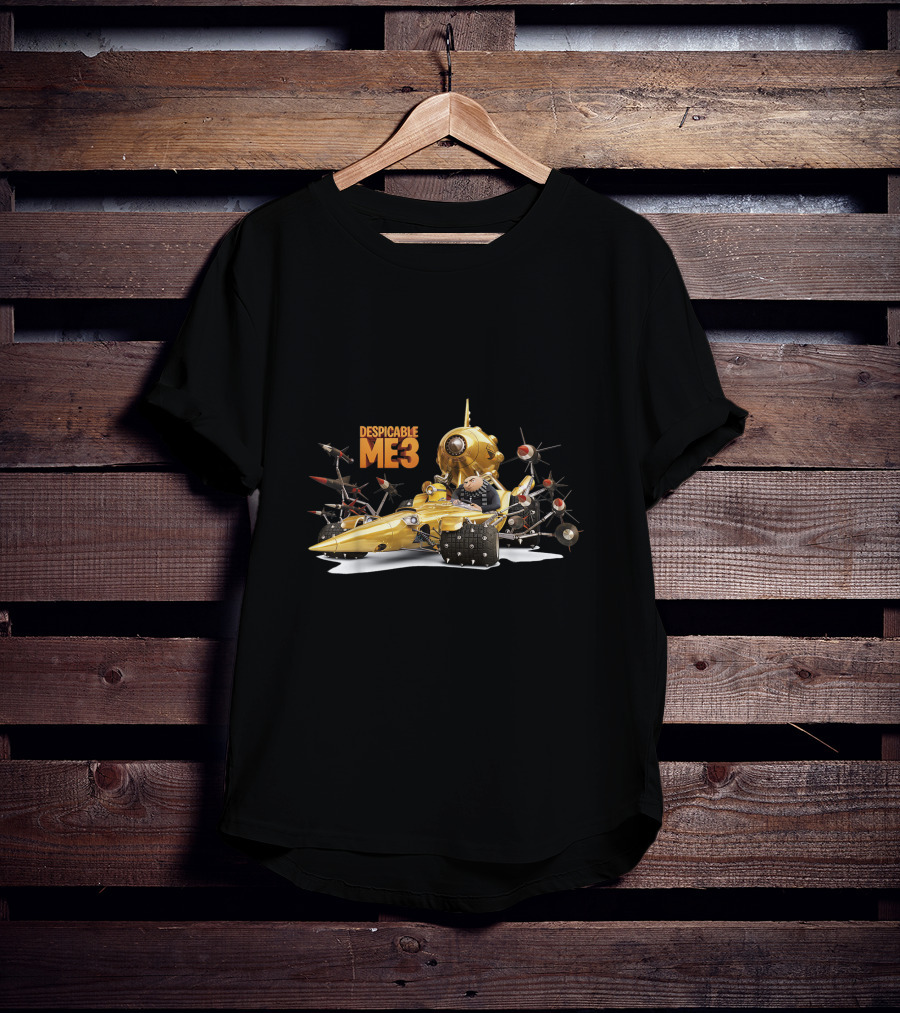 Despicable Me 3 Gru In Gold Submarine With Transforming Gadgets T-Shirt