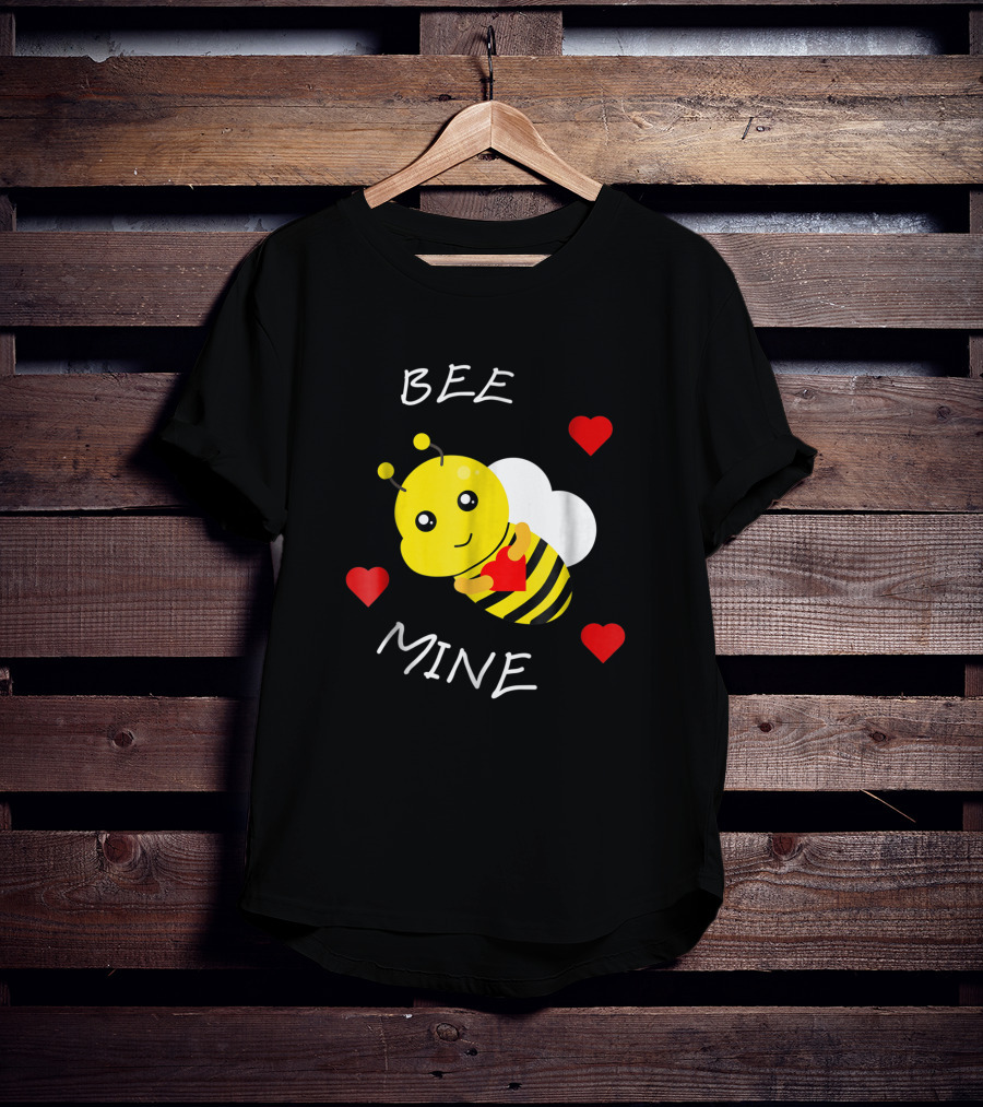 BEE MINE Valentine's Day Love Hearts Bee T-Shirt