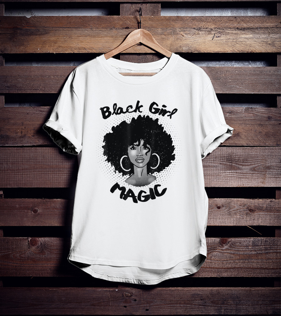 Black Girl Magic Melanin Americans Black Power Pride T-Shirt