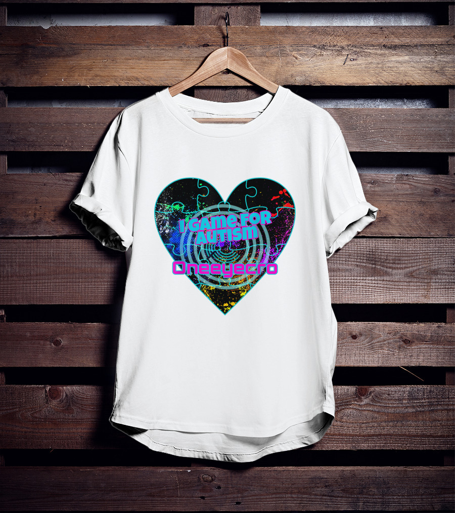 I Game For Autism Oneeyecro T-Shirt