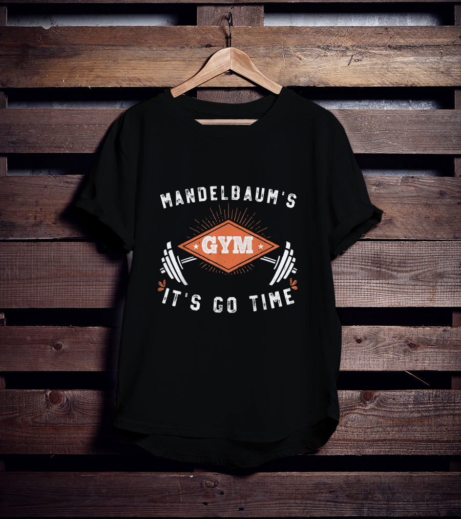 Mandelbaum's Gym It's Go Time Vintage Style Workout Motivation T-Shirt