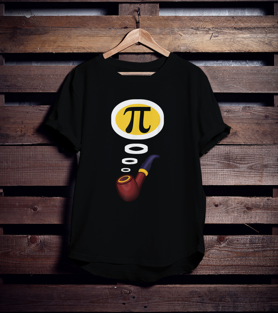 Pi Day Pipe With Pi Symbol For Teacher T-Shirt