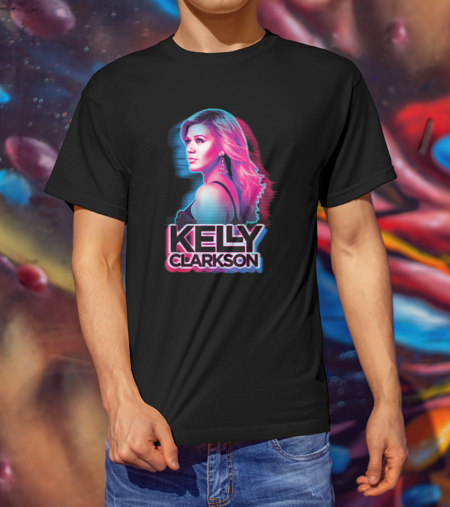 KELLY CLARKSON Retro Neon T-Shirt