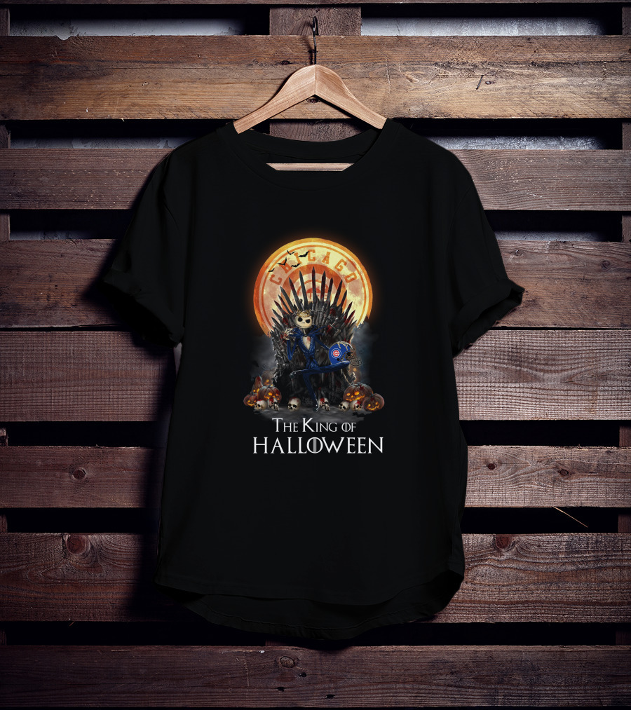 Chicago Cubs Halloween Throne King T-Shirt