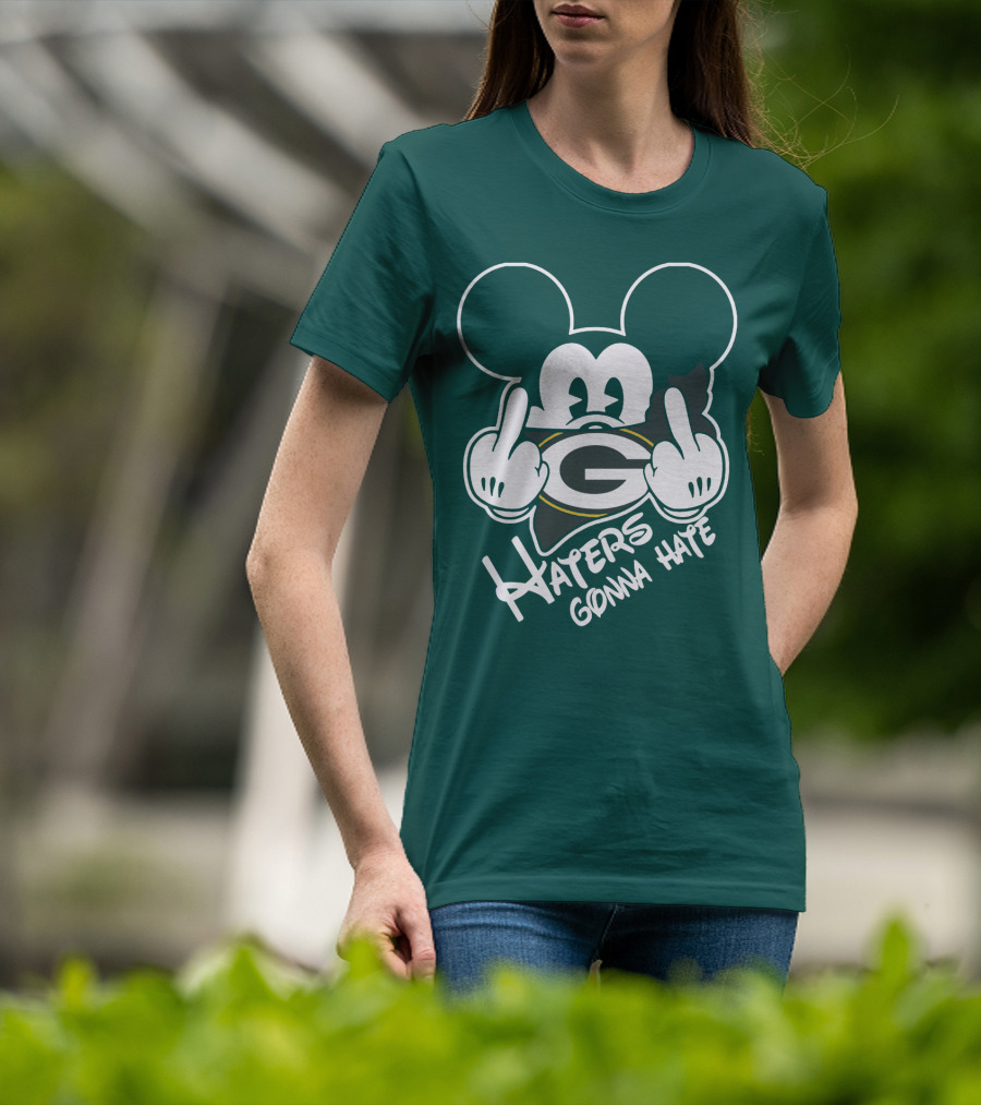 Packers Haters Gonna Hate Mouse Hands T-Shirt